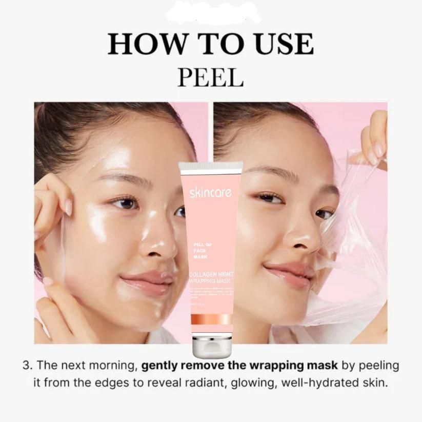 Collagen Night Wrapping Peel Off Mask Pack of 2 - Velora