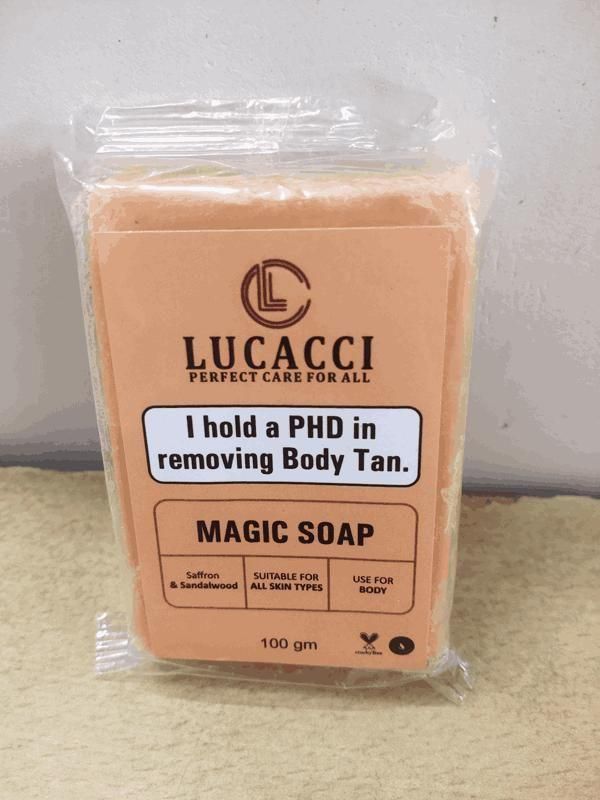 Lucacci Soaps Sandalwood & Saffron Magic Soaps For Bath Paraben Free 100g - Velora
