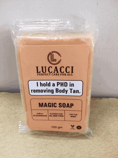 Lucacci Soaps Sandalwood & Saffron Magic Soaps For Bath Paraben Free 100g - Velora