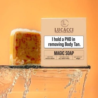 Lucacci Soaps Sandalwood & Saffron Magic Soaps For Bath Paraben Free 100g - Velora