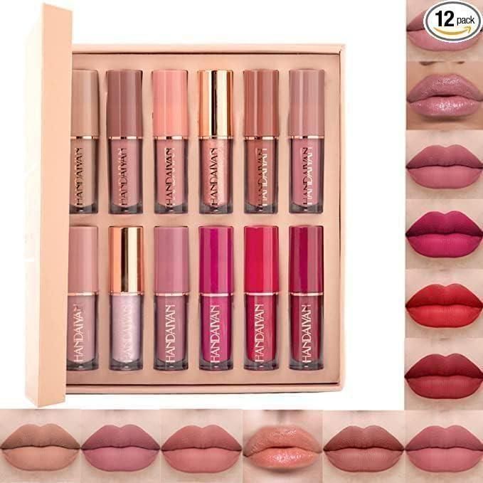 Velvet Matte Liquid Lipstick Set 12Pcs - Velora